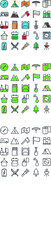 Fototapeta premium set of symbols