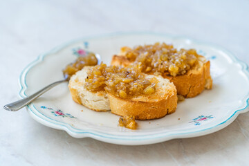Artichoke Jam, Marmalade with Fried Bread and Jerusalem.