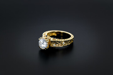 Vintage Gold Diamond Ring