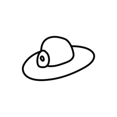 Hat icon vector. head wear illustration sign. reject symbol.