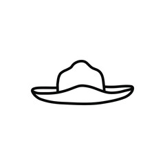 Hat icon vector. head wear illustration sign. reject symbol.