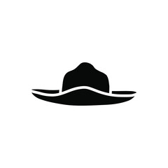 Hat icon vector. head wear illustration sign. reject symbol.