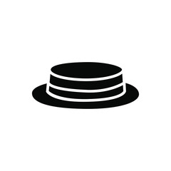 Hat icon vector. head wear illustration sign. reject symbol.
