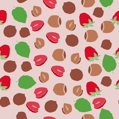Strawberry seamless pattern