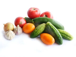 various vegetables for cooking meals or for salads