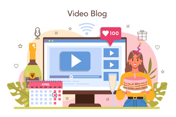 Event management online service or platform. Holiday, ceremony