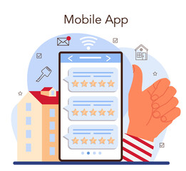 Real estate industry online service or platform. Positive feedback