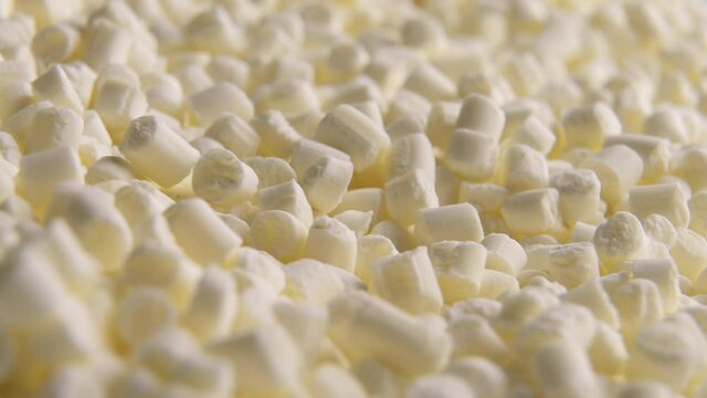 White sago close-up slowly rotates