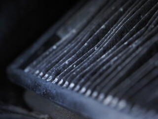 old car air filter dirty dust