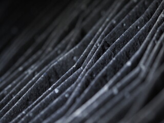 old car air filter dirty dust
