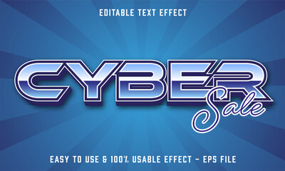 cyber editable text effect template with abstract style use for business brand and store campaign 