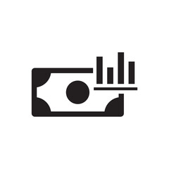 Income Growth chart icon - finance progress statistics icon