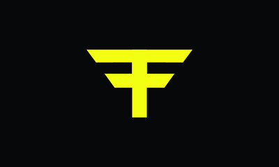 Obraz premium FF creative elegant logo template vector image