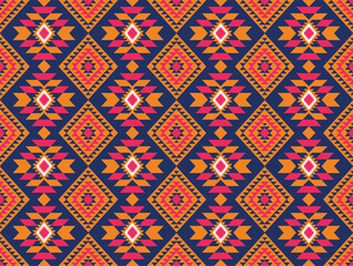 Geometric ethnic oriental ikat pattern traditional Design for background,fabric,wrapping,clothing,wallpaper,Batik,carpet,embroidery style.