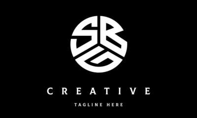 SBG creative circle three letter logo vector