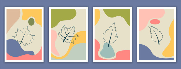 Collection of abstract background designs, minimalist poster, social media promotional content. Vector illustration. modern abstrak pastel color.