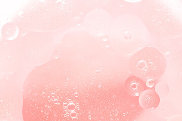 Abstract Pink water bubbles background