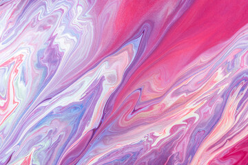 Fototapeta na wymiar Abstract Purple Acrylic pour Liquid marble surfaces Design.
