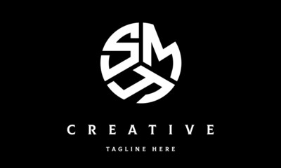 SMY creative circle three letter logo vector