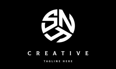 SNY creative circle three letter logo vector