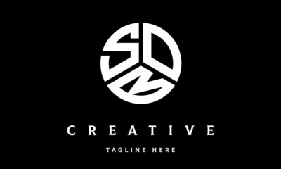 SOB creative circle three letter logo vector