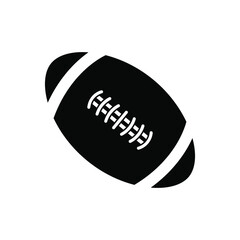 Ball icon vector. American football ball illustration sign. Sport symbol or logo.