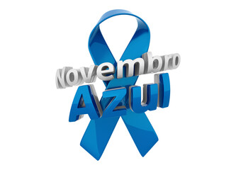 blue november campaign 3d logo