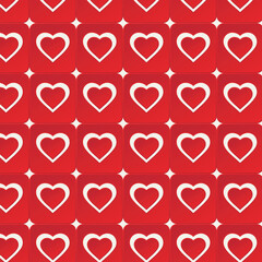 Valentine and Heart Seamless Pattern Background,Heart Pattern Vector Art, Icons, and Graphics