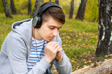 Young Man praying