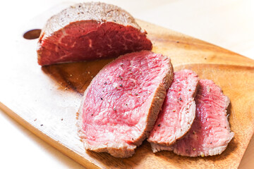 手作りのローストビーフ