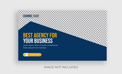 business youtube thumbnail template design