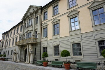 Fototapeta na wymiar Fürstlich bischöfliche Residenz in der Barockstadt Eichstätt in Bayern, Universitätsstadt