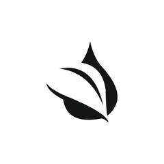 Drop leaf logo design