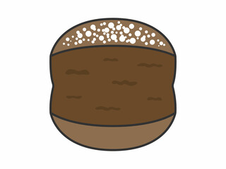 マリトッツォのイラスト