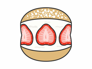 マリトッツォのイラスト