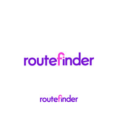 Route finder logo design concept