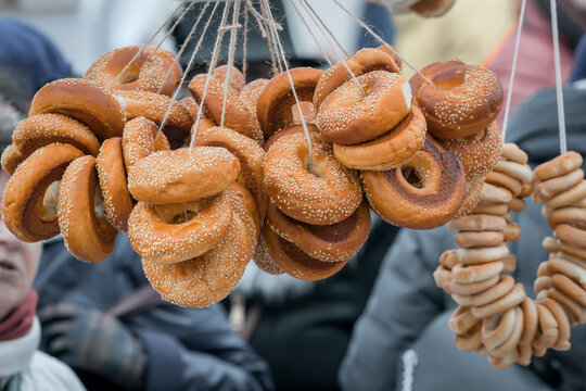 Streets food in the city of Vilnius.