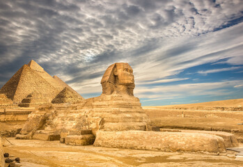 Clouds over ruins