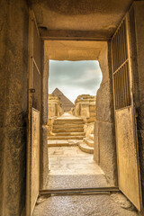 Door to pyramids