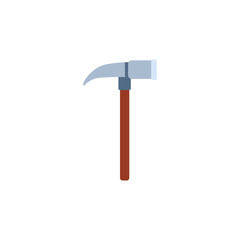 Pickaxe or pick mining and archeological tool flat vector illustration isolated.