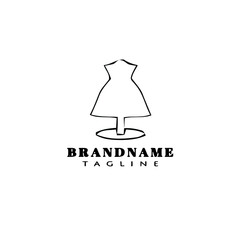 bridesmaid logo cartoon icon design template black isolated creative illustration