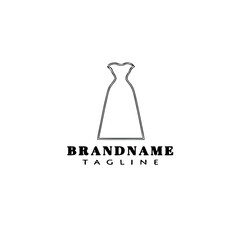 bridesmaid logo cartoon icon design template flat isolated vector illustration