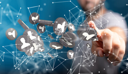 organization chart team concept networking