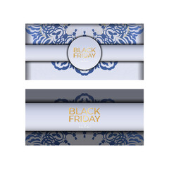 Baner Black Friday beige color with vintage ornament