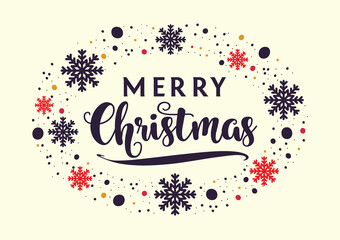 Christmas calligraphy lettering vector design.