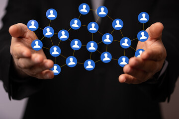 people network structure HR - Human resources management and recruitment