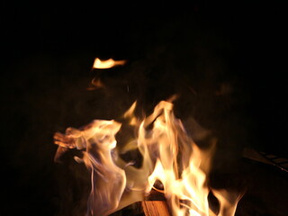 Fototapeta premium fire in the fireplace