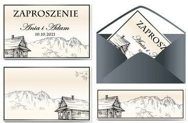 Zaproszenie góralskie, Zakopane, Giewont, góry , tatry, 