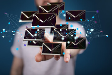 Email Inbox Electronic Communication Graphics Concept