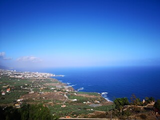 Naklejka na ściany i meble view of the coast of Tenerife Island in Canary Islands in Spain